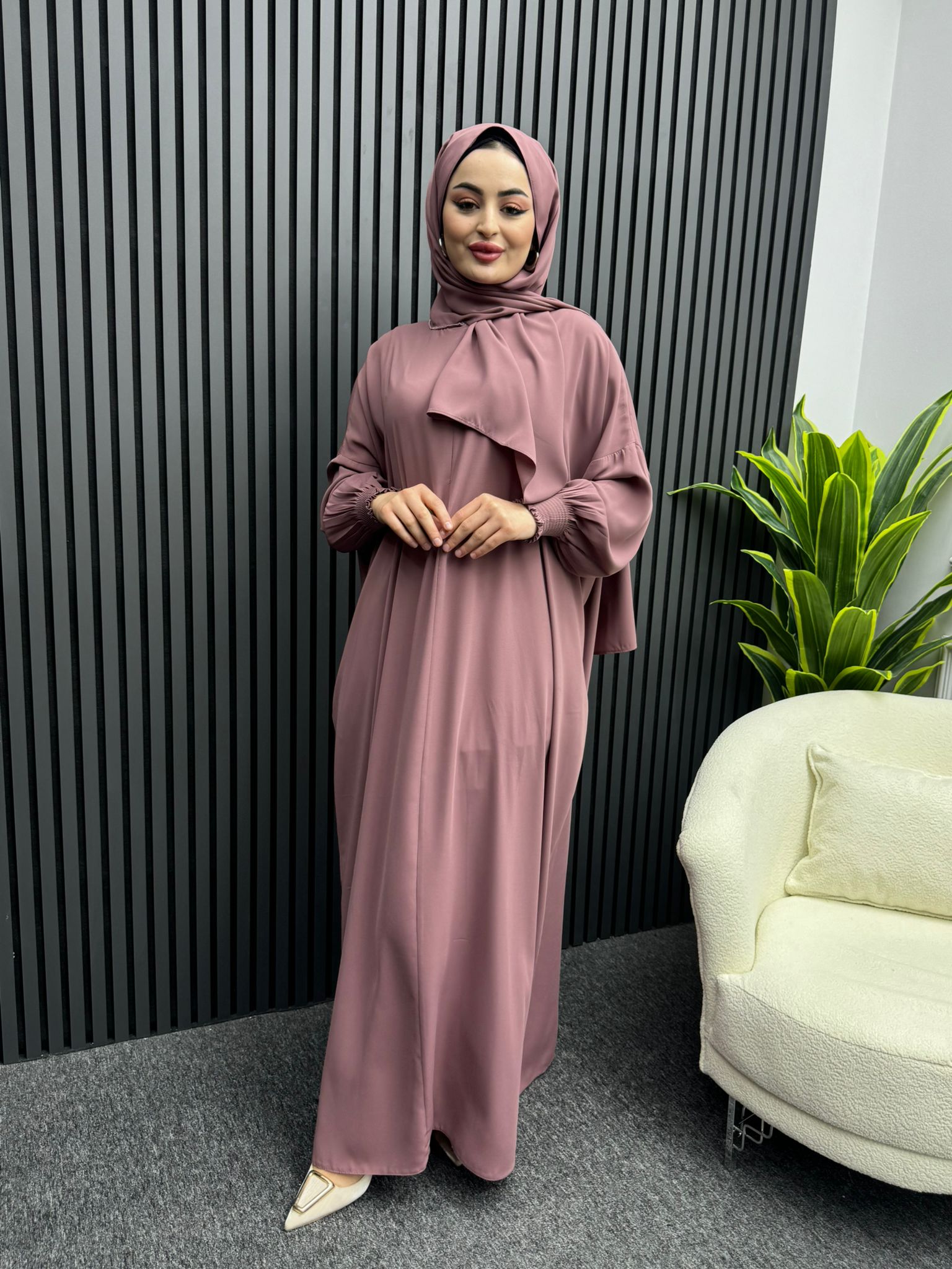 Hafsa Namaz Elbise Gül